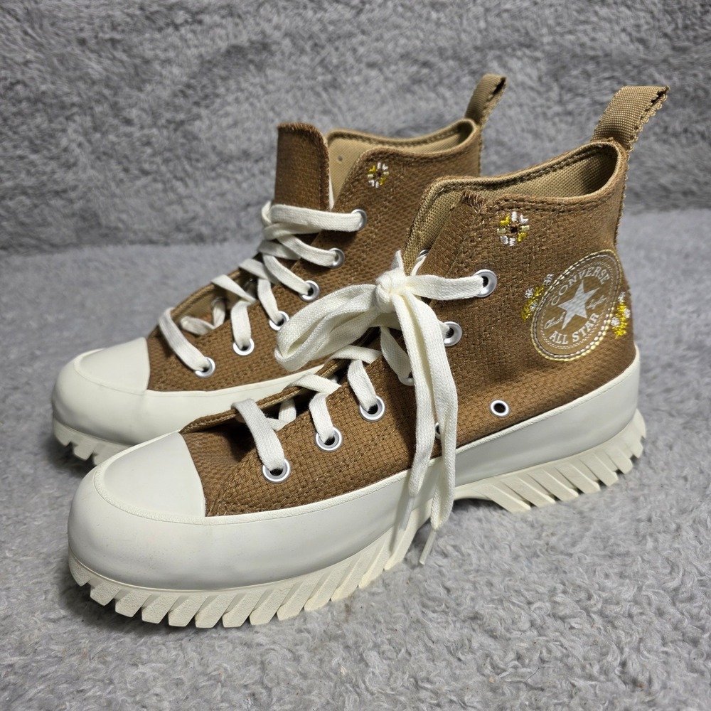 Converse Chuck Taylor All Star Platform 2.0 High Autumn Embroidery Sneakers Wm 8 - Picture 1 of 7
